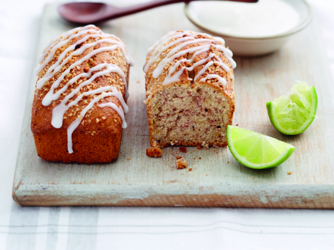 Coconut Banana Bread with Lime Drizzle