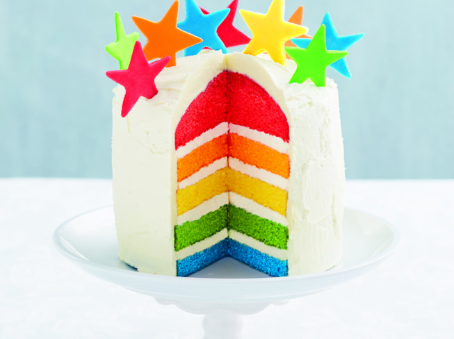 Showstopper Rainbow Cake