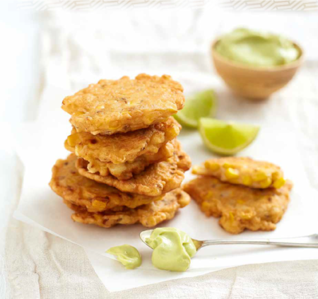 spicy sweetcorn fritters