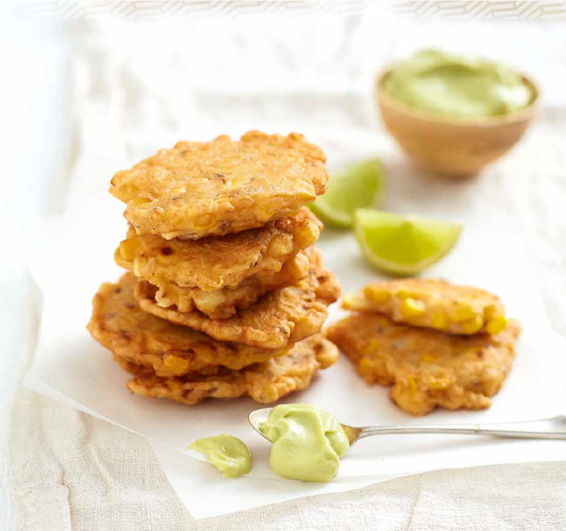 spicy sweetcorn fritters - RCL FOODS