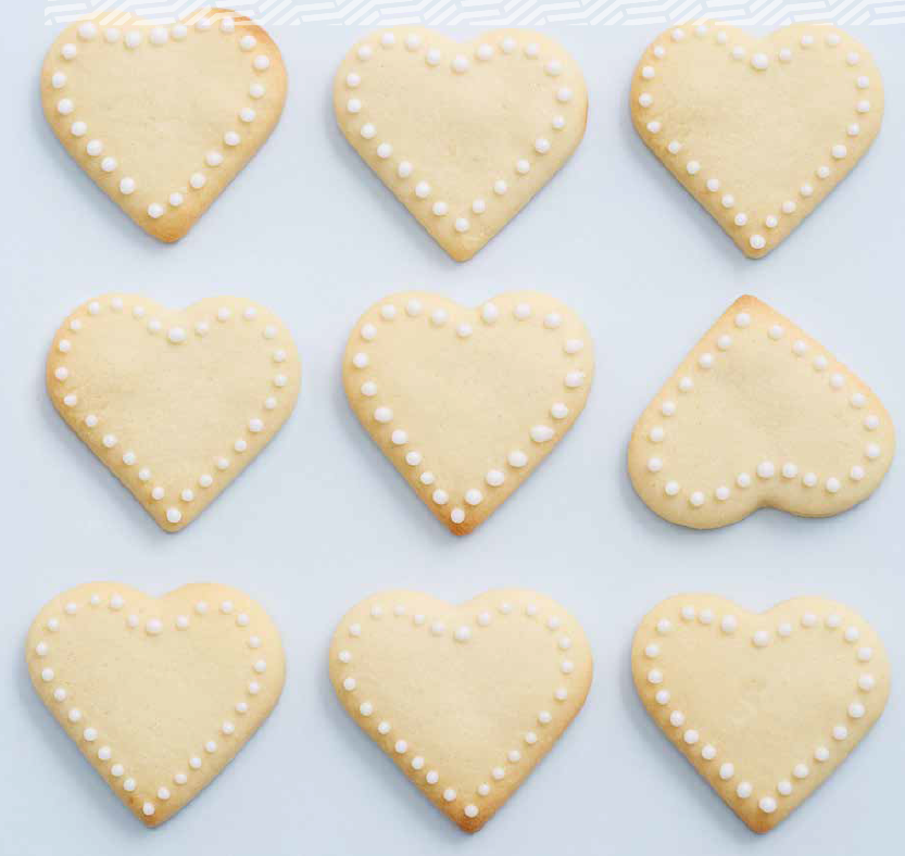 Iced Heart Cookies