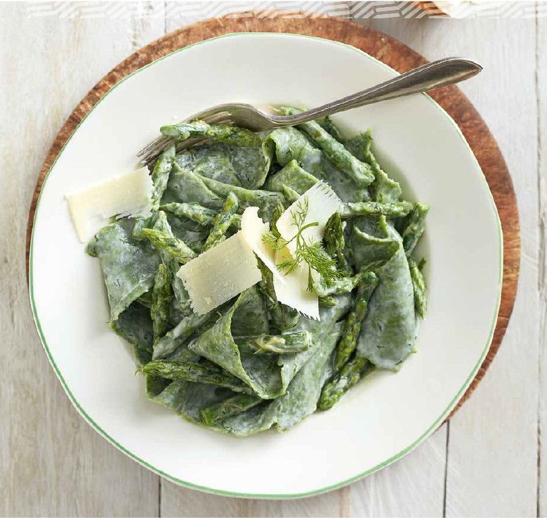 spinach pappardelle