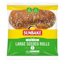 Sunbake Large seeded rolls
