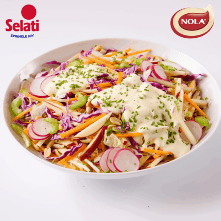 Thobeka’s sweet apple and cabbage slaw