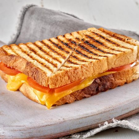 Toasted Cheese and Tomato Sandwich